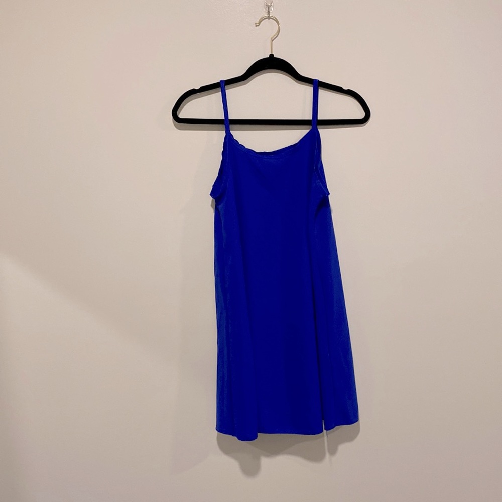 Royal blue slip dress